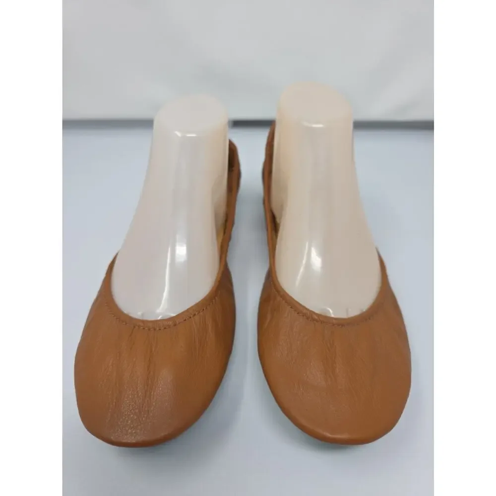 Tieks Gavrieli Size 11 Tan Brown Ballet Flats Leather Womens